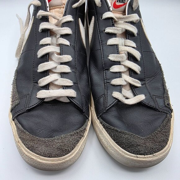 Nike Blazer Low \'77 Mens Size 14 Vintage Black White Sneaker Shoes Casual Walkin main image 13